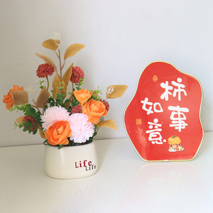 Placa Kch Peace And Joy de 20x25cm, decoración de escritorio sencilla y moderna para el hogar, dormitorio, sala de estar, adorno para gabinete de entrada - Product Image 2