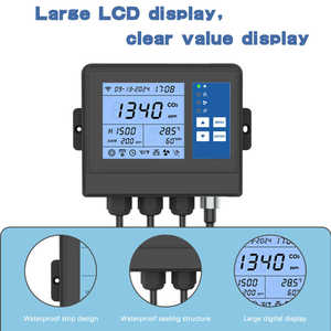 Analyseurs de gaz de chambre de croissance hydroponique contrôlés par WiFi Ventilateur d'extraction de serre et régulateur de CO2 pour un climat optimal de la salle de culture - Product Image 2