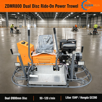 Talocheuse autoportée à essence pour béton, modèle ZDMR800, 13/15 CV, construction en acier, machine portée