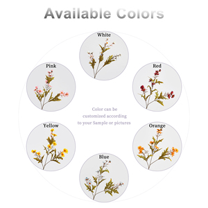 Spray di <span class=keywords><strong>Margherite</strong></span> Artificiali all'Ingrosso, Stelo di Margherita in Seta da 59cm, Fiore Selvatico Realistico per Decorazioni Matrimoniali e Domestiche - Product Image 3