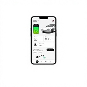Aplicación para Buscar Estaciones de Carga de Vehículos Eléctricos: Localiza estaciones de carga cercanas, verifica la disponibilidad, navega, paga de forma segura y carga tu vehículo eléctrico. - Product Image 1
