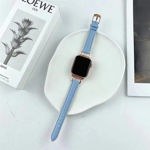 <span class=keywords><strong>Correa</strong></span> <span class=keywords><strong>de</strong></span> Reloj <span class=keywords><strong>de</strong></span> Cuero Genuino con <span class=keywords><strong>Eslabones</strong></span> Metálicos <span class=keywords><strong>de</strong></span> Lujo para <span class=keywords><strong>Apple</strong></span> <span class=keywords><strong>Watch</strong></span> 7 6 5 4 SE 3, <span class=keywords><strong>Correa</strong></span> <span class=keywords><strong>de</strong></span> Muñeca Delgada y Elegante para IWatch 38 40 42 44 41 45mm - Product Image 5