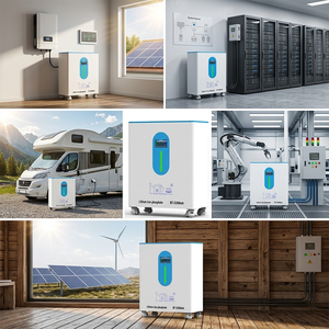 Batterie de stockage d'énergie domestique au lithium LiFePO4 15 kWh avec adaptateur CA, contrôleur MPPT, empilable sur réseau, 800 cycles, sortie 0-5 kWh - Product Image 6