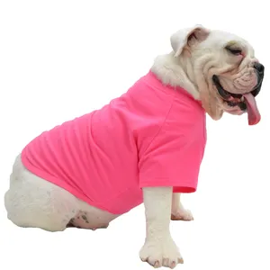 Dog Apparel Pet Supplies Wholesale Pit Bull 3XL 4XL Black Gray White 100 Cotton Safety Shirt Dog Shirts