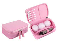 Kit d'accessoires de golf en PU populaire avec couteau, tee de golf et étui de transport portable pour usage extérieur – Idéal comme cadeau