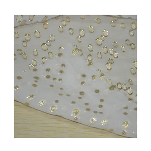 100% abito in <span class=keywords><strong>Chiffon</strong></span> di seta organica in tessuto Lurex punti metallici per abiti da ragazza Set tende-Somali Dirac 2025 anche per cuscini - Product Image 1