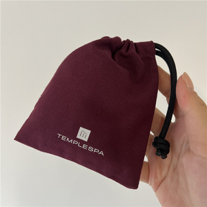 Sac de rangement en tissu de coton réutilisable de luxe haut de gamme, écologique, avec cordon de serrage pour bijoux - Product Image 6
