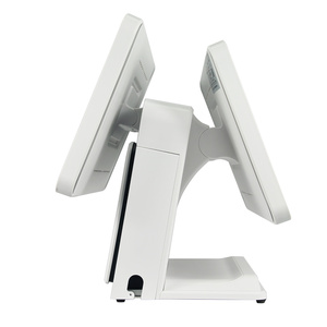 Bán buôn Tùy chỉnh màu trắng màn hình kép 15.6 inch ssd có thể điều chỉnh Windows POS hệ thống màn hình cảm ứng tiền mặt đăng ký - Product Image 4