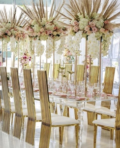 Thiết Kế Hiện Đại Rõ Ràng <span class=keywords><strong>Acrylic</strong></span> Bàn Ăn Và Ghế Aet Cho Tổ Chức Sự Kiện Đám Cưới - Product Image 2