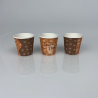 Gobelet en papier jetable à mur unique de 4oz Tasse de dégustation 100mL Logo personnalisable Boisson Café Lait Thé