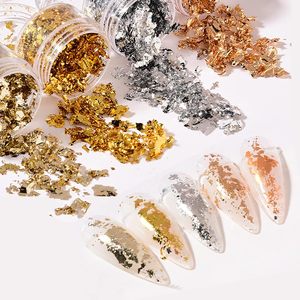 Nail Decor Métallique Feuille D'or Autocollants DIY <span class=keywords><strong>French</strong></span> Nails Charm Foil <span class=keywords><strong>Manucure</strong></span> Accessoires - Product Image 1