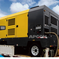 Compresseur d'air diesel XAVS450 de 14 bars 450cfm XAVS 450 Cfm 200psi 13m3 AtlasCopco XAVS206 Atlas-Copco Compresor