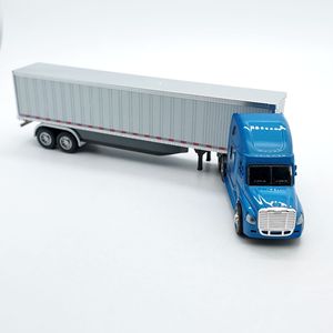 Modèle de camion conteneur miniature en métal sur mesure 1/87 en fonte sous pression - Product Image 1
