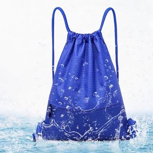 Promotional 420D Nylon Waterproof <b>Drawstring</b> <b>Backpack</b> Polyester Sports Storage <b>Drawstring</b> Bag - Product Image 3