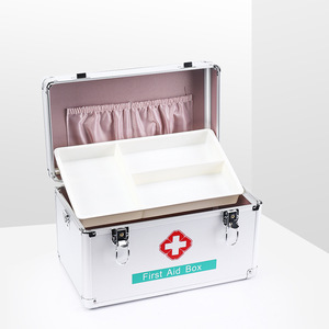 Elegante <span class=keywords><strong>Kit</strong></span> di <span class=keywords><strong>pronto</strong></span> <span class=keywords><strong>soccorso</strong></span> medico con chiusura a chiave in alluminio da 9 a 12 pollici elegante valigia per borse mediche - Product Image 2