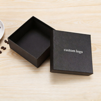 Boîtes carrées en carton rigide de haute qualité avec logo personnalisé, base et couvercle, impression par estampage