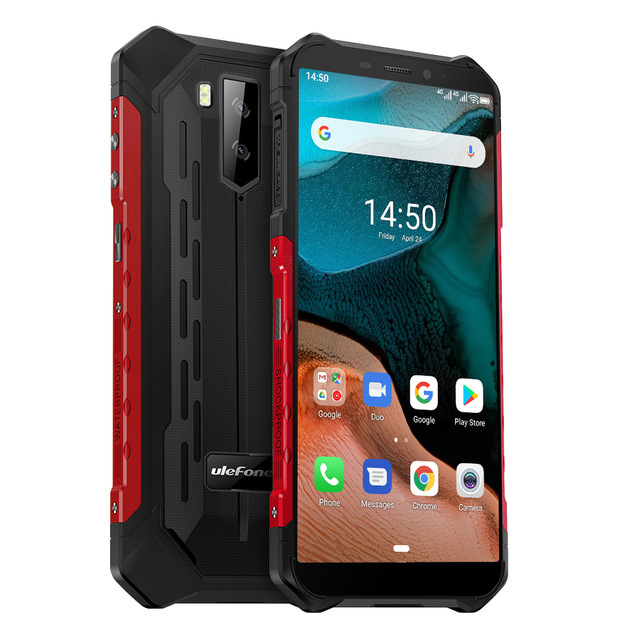 Ulefone Armor X5 Android 10 Rugged Waterproof Smartphone IP68 5.5" Cell Phone 3GB 32GB Octa Core NFC 4G LTE Mobile Phone