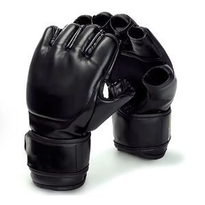 Gants de boxe MMA en cuir de haute qualité avec doublure intérieure rembourrée antidérapante et respirante pour l'entraînement de Muay Thai - Product Image 6