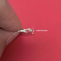 Vente en gros d'usine : Fermoirs pivotants en argent sterling 925 pour la fabrication de colliers et bracelets DIY