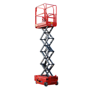 Plataforma Elevadora de Tijera Autopropulsada para Mantenimiento de Farolas Exteriores, Altura de Trabajo de <span class=keywords><strong>3m</strong></span>, Controlador Doble Eléctrico, Conveniente - Product Image 1