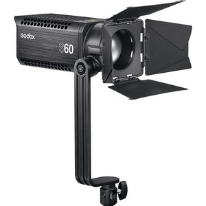 <span class=keywords><strong>Godox</strong></span> Professionnel S60 <span class=keywords><strong>60w</strong></span> Mise Au Point Continue Réglable Led Photographie Projecteur Lumière Avec Porte De Grange Pour Studio - Product Image 1
