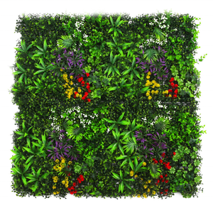 Pannelli Murali in Erba Artificiale e Bosso, Foglie Verdi in Plastica per Decorazioni Interne ed Esterne, Feste, Matrimoni, Natale, Certificati UV - Product Image 3