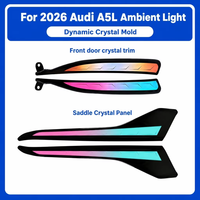 Kit de panneaux de garniture à écran 64 couleurs en fibre optique style cristal, avec contrôle par application, pour éclairage d'ambiance de voiture Audi A5 Coupé 2026