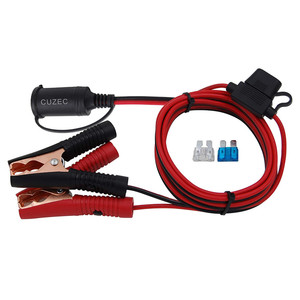 스파크 어댑터 및 구리 플러그 소켓이있는 14/16AWG 배터리 케이블 PVC 절연 자동차 전원 코드 연장 - Product Image 5