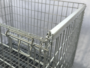 Kho hậu cần <span class=keywords><strong>Stackable</strong></span> dây lưới Pallet dây lưới Container vận chuyển hộp giỏ container cho ánh sáng tải - Product Image 5