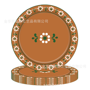 Nuovo Vassoio per Feste Messicane in Ceramica, Monouso, a Tema Compleanno, per Alimenti, Forniture per Feste Transfrontaliere - Product Image 3