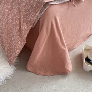 Bộ ga trải giường chất lượng cao, thoải mái, chất liệu cotton nguyên chất, hai lớp, dệt jacquard, bộ đầy đủ, bộ ga khách sạn, bộ bốn món, kiểu dáng hiện đại, đẹp mắt - Product Image 4