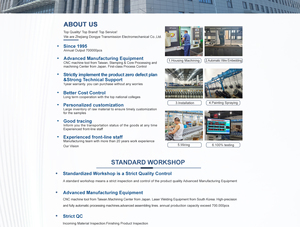 ชุดเกียร์หนอน0-270องศาชุดเกียร์สำหรับเครื่องจักรกลขนส่งแบบกำหนดเอง - Product Image 6