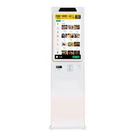 Kiosque en libre-service personnalisable multifonctionnel avec écran tactile capacitif 10 points de 23,6'' ou 32'', support de sol pour point de vente