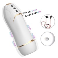 Masturbateur masculin automatique mains libres avec fonctions de poussée et de rotation, masseur de prostate masculin, Aircraft Cup