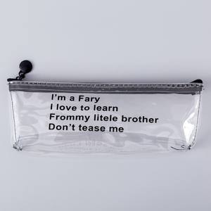 Sac de rangement pour stylos en PVC de haute qualité avec fermeture éclair, impression UV sur écran, recyclable, taille personnalisable, cadre photo, conforme REACH - Product Image 2