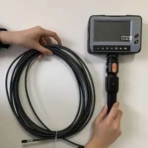 Portable Borescope Inspection Camera With Dual lens Camera Working Cable 10M, 6mm Probe Lens, 4.5 Inches Lcd