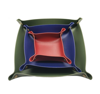 Plateau de rangement multifonctionnel carré en cuir PU pour bureau, maison, pièces de monnaie, clés, bijoux, rouge à lèvres, vaisselle
