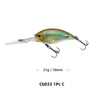 21g 70mm Umpan Pancing Grosir Big Crank Wobbler Crank Baits Umpan Keras Buatan untuk Mancing di Laut Dalam