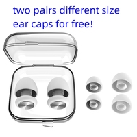 Bouchons d'oreille en silicone avec 2 paires de bouchons d'oreille gratuits pour la natation et le sommeil.