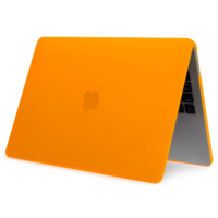 Nouvelle coque rigide mate orange pour ordinateur portable, protection anti-rayures pour MacBook Air Pro 13 14 15 16 pouces, vente en gros