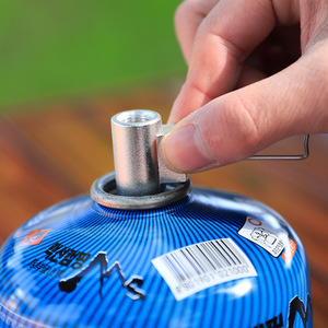 Adaptador de cartucho de gas butano Mxs para exteriores, válvula de inflado de acero inoxidable para accesorios de cabezal de estufa de camping - Product Image 2