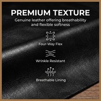 Chaussures de bureau pour hommes en cuir véritable lisse noir, confortables et respirantes, avec logo personnalisé, vente en gros directe d'usine