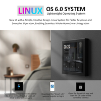 XZJ EU 4 pouces interrupteur mural intelligent Wifi Ble Touch HMI Zigbee commutateur de scène pour Tuya Smart Gateway Thermostat