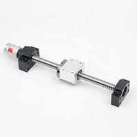 Sekrup Bola Presisi Diameter 12mm Metrik SFU1204 dengan Mur 300-850mm untuk Bagian Modul Gerak Linear Mesin CNC