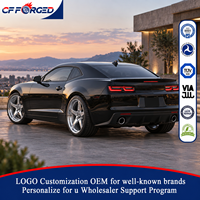Vente Flash Jantes de Voiture Forgées Monobloc Concaves à Bordure Dégradée 20x9.5 20x10.5 Chrome Poli 5x120 pour Chevrolet Camaro SS
