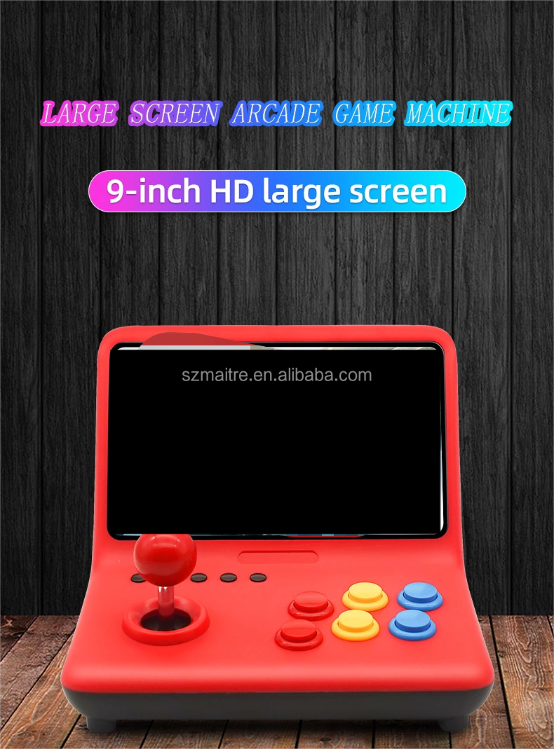 Powkiddy A12 9-Inch Retro Game Console - Quad-Core, Built-in 2500