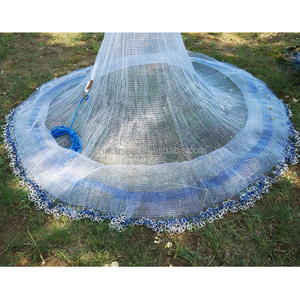 Iron Chain <strong>Japanese</strong> <strong>Style</strong> Bottom Pocket <strong>Cast</strong> <strong>Net</strong> 8FT Casting Fish <strong>Nets</strong> - Product Image 1