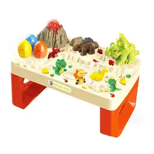 I bambini 17pcs fai da te set di gioco impasto nuovo dinosauro pasta giocattolo da tavolo pasta di colore