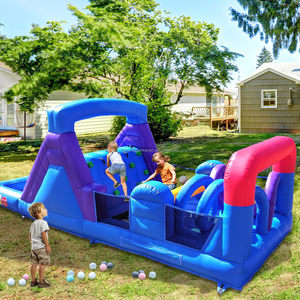 Tobogán Acuático Inflable Resistente con Castillo Hinchable y Soplador, Diversión Húmeda y Seca para Fiestas Infantiles y <span class=keywords><strong>Alquiler</strong></span> - Product Image 4