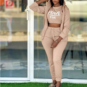 Conjunto de chándal de 3 piezas de alta calidad para <span class=keywords><strong>mujer</strong></span> Traje de otoño invierno con decoración de encaje vintage Tops cortos Tamaño XL ¡Super <span class=keywords><strong>ofertas</strong></span>! - Product Image 5